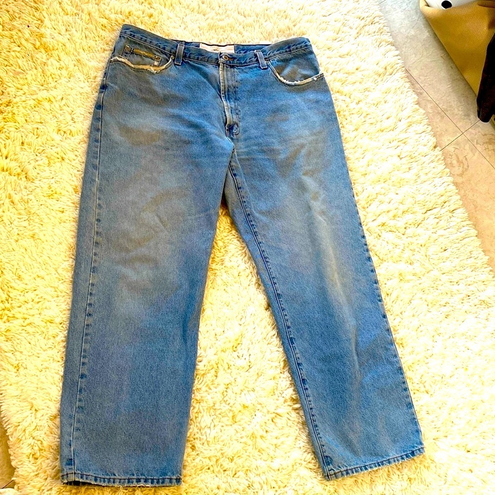 MEN’S NATURAL ISSUE JEANS  VINTAGE STRAIGHT LEG 42” x 32” EUC GREAT CONDI…